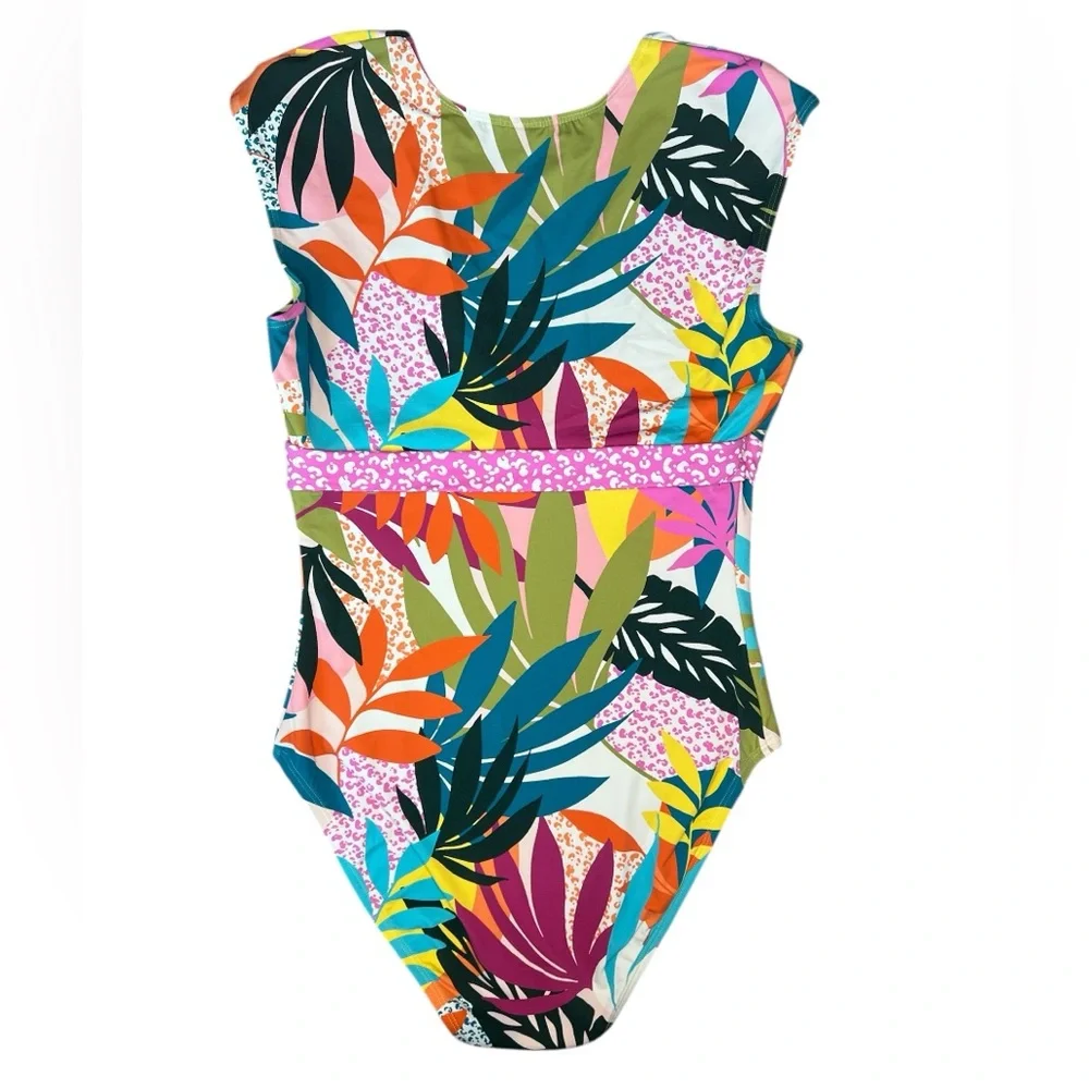 Bleu Rod Beattie Wild at Heart Cap Sleeve One Piece Swimsuit Size 8 - Picture 7 of 10